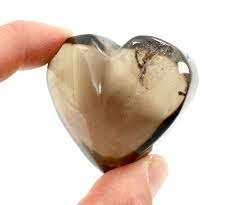 Krystallhjerte Røykkvarts 4 cm