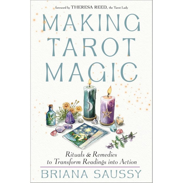Making Tarot Magic av Theresa Reed er en praktisk og inspirerende bok som viser hvordan du kan gå fra tarotlesning til handling.