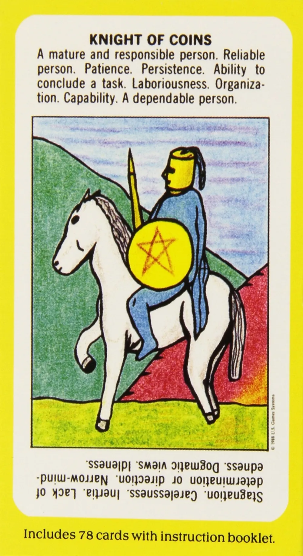 eksempel på kort fra starter tarotdeck
