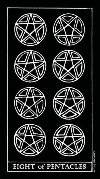 Et eksempel på kort i tarotkort Inversion Tarot