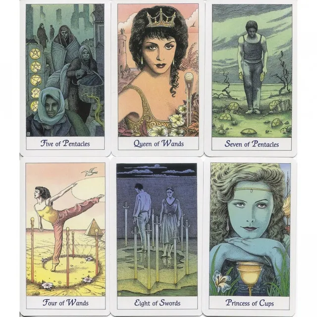 eksempler på kort i kortstokken Cosmic tarot