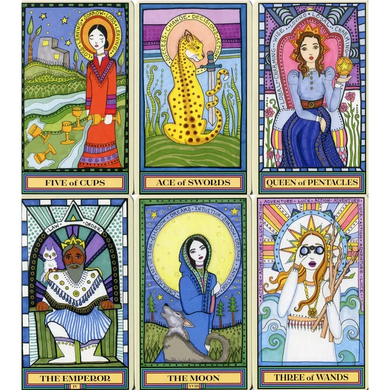 Eksempel på kort i The Wandering Star Tarot