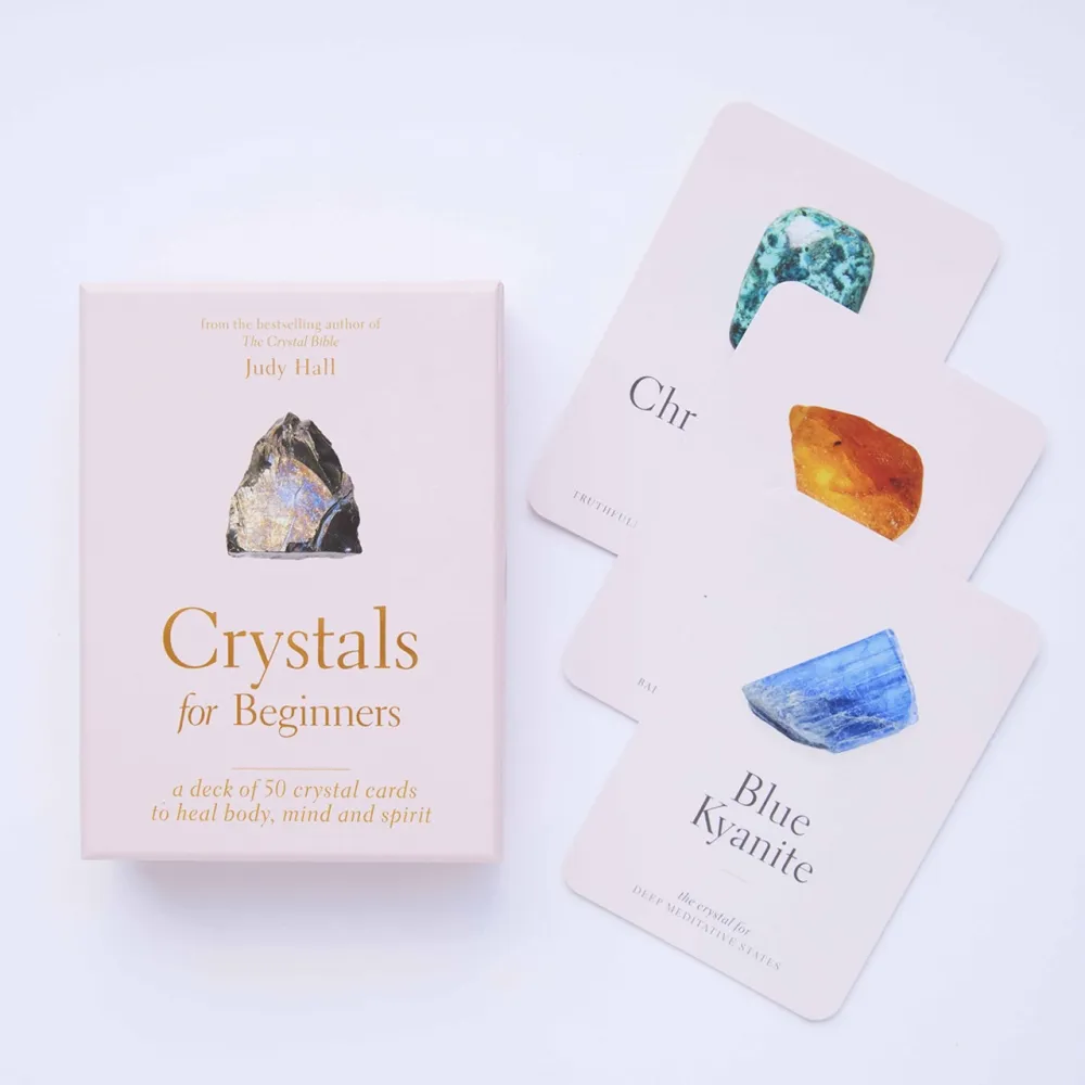 denne kortstokken Crystals for beginners får du inspirasjon til å bruke krystaller i hverdagen! 