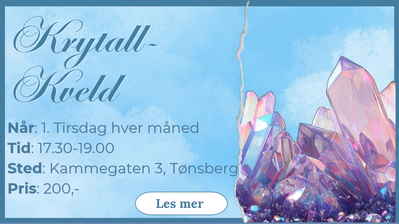 Krystallkveld hos Engleshop i Tønsberg