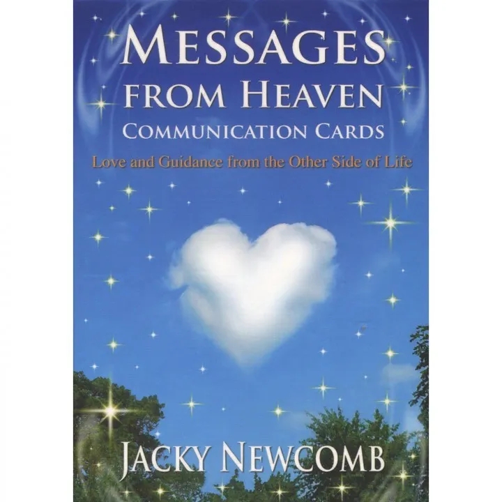 Messages from Heaven av Jacky Newcomb er en varm og trøstende orakelkortstokk som formidler budskap fra åndeverdenen. Kortene gir veiledning, håp og bekreftelser for heling, indre ro og kontakt med kjære som har gått videre.