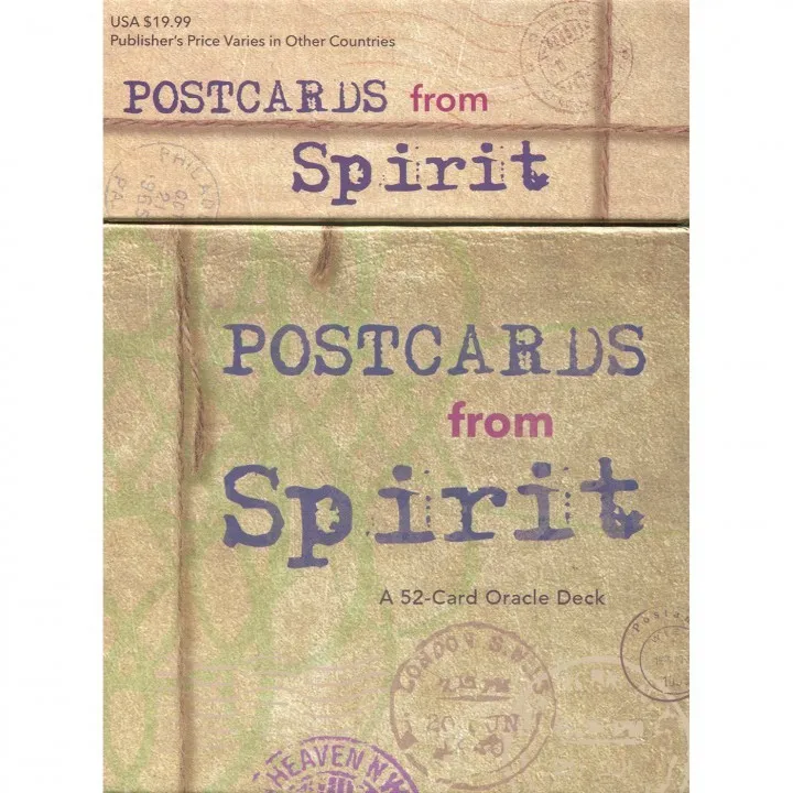 Nydelige kort på engelsk "Potcard from Spirit"
