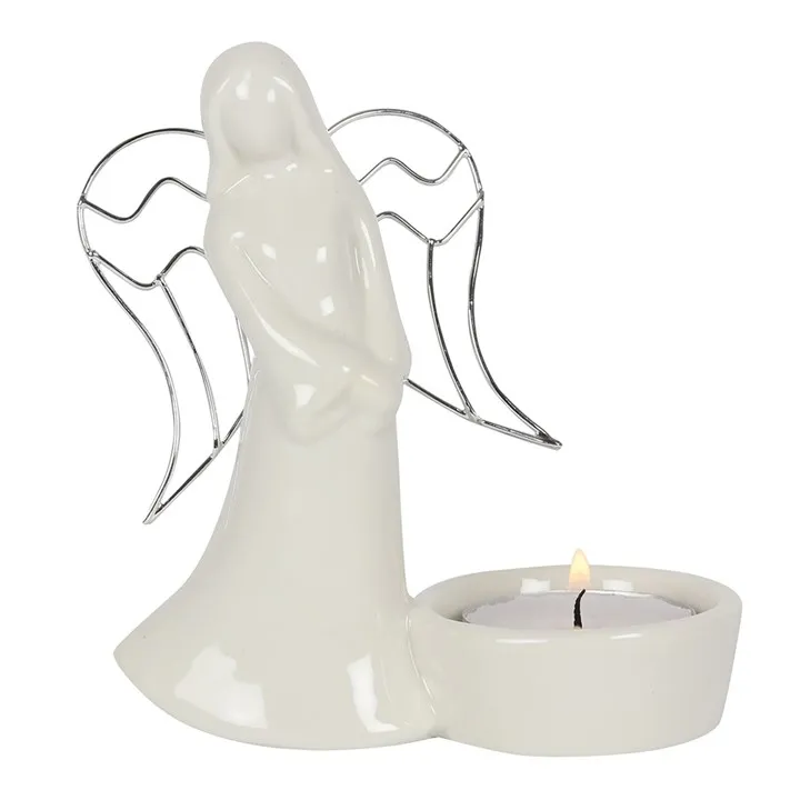 Engel til t lys, porselen. www.engleshop.no