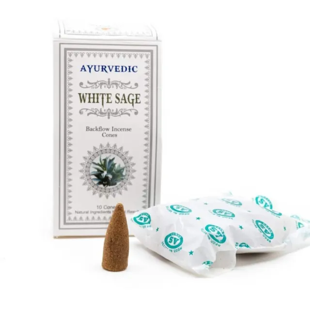 Røkelse Ayurvedic White sage Røkelsekjegler