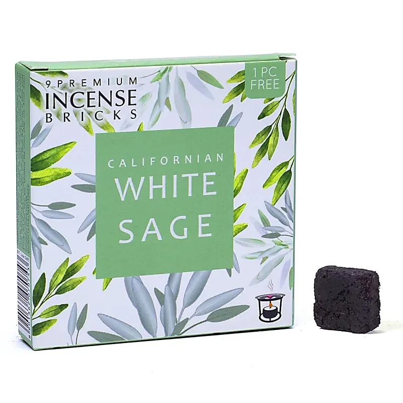 Røkelses briketter Aromafume White Sage er laget av eteriske oljer. Inneholder ingen giftstoffer og etterlater seg ingen aske. White sage er perfekt til å rense energier med.