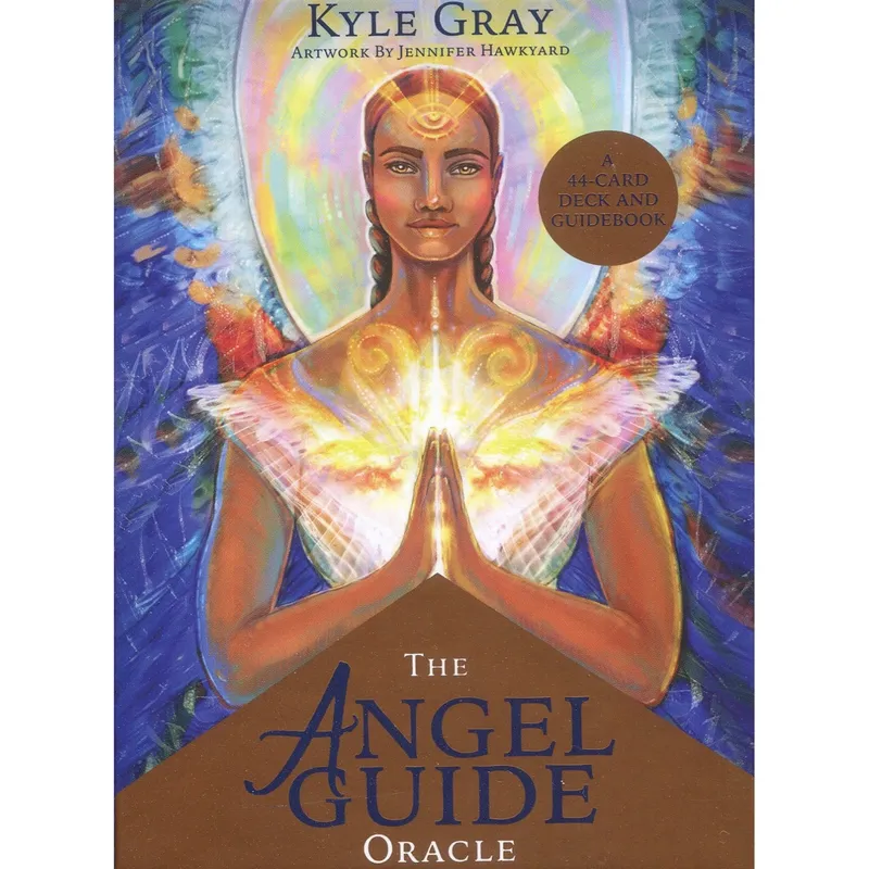 Nydelige kort av Kyle Gray på engelsk, Kom i kontakt med dine skytsengler. det følger med en guide bok til hvert enkelt kort.