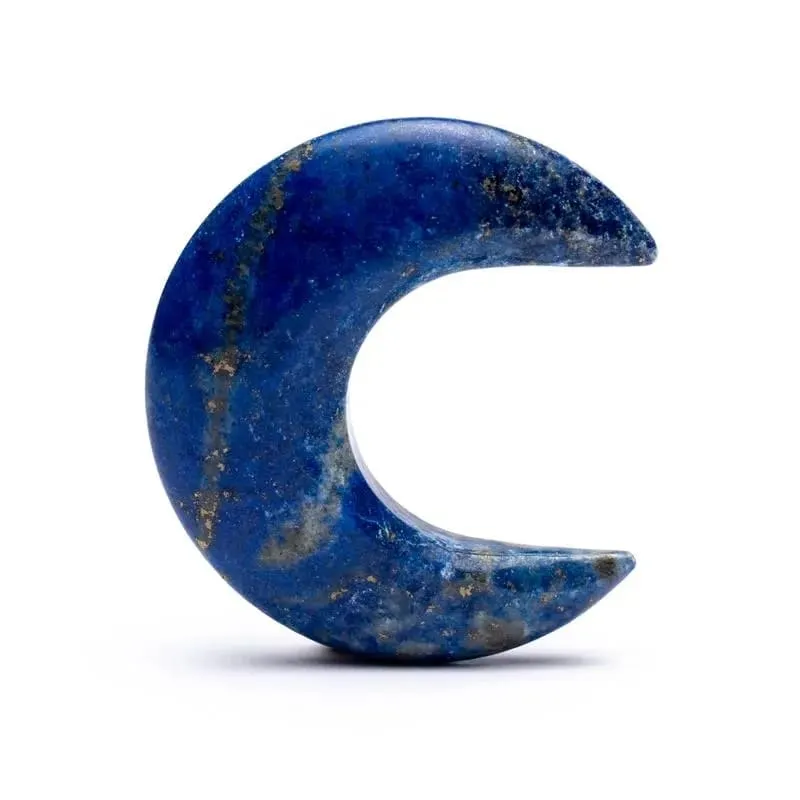 Lapis Lazuli måne.  Lapis Lazuli åpenbarer ens indre sannhet og tillater en å uttrykke seg selv uten å holde igjen.