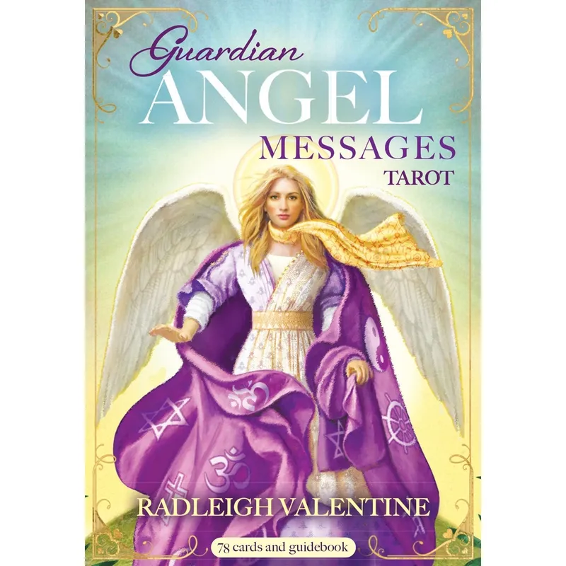 Guardian Angel Messages Tarotkort, Radleigh Valentine. Perfekt kortstokk for deg som vil bli kjent med din skytsengel. Kortene er på engelsk.