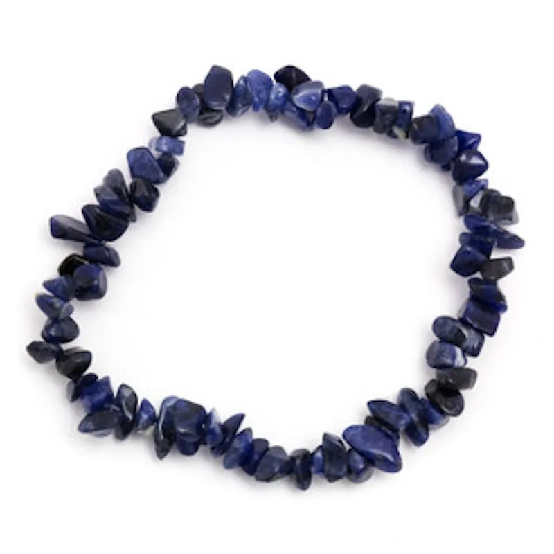 Armbånd sodalitt krystaller. elastisk