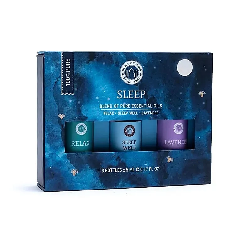 Eteriske oljer Sleep et sett med eteriske oljer for bedre søvn, 100% rene oljer fra India