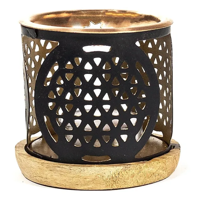Røkelsesholder til Aromafume briketter flower of life