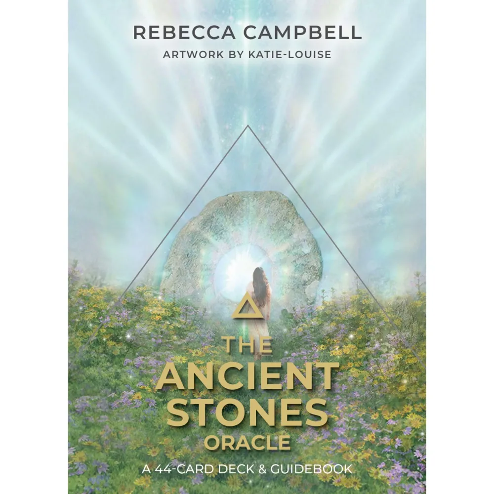 Kort, Orakelkort The Ancient Stones Oracle. Kort av Rebecca Campell. 