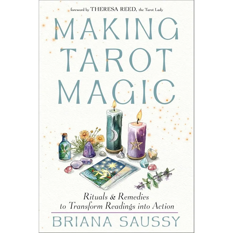 Making Tarot Magic av Theresa Reed er en praktisk og inspirerende bok som viser hvordan du kan gå fra tarotlesning til handling.